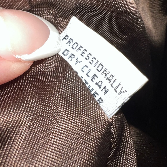 Vintage Lanna Leather Brown Pencil Skirt 10 - Picture 6 of 13